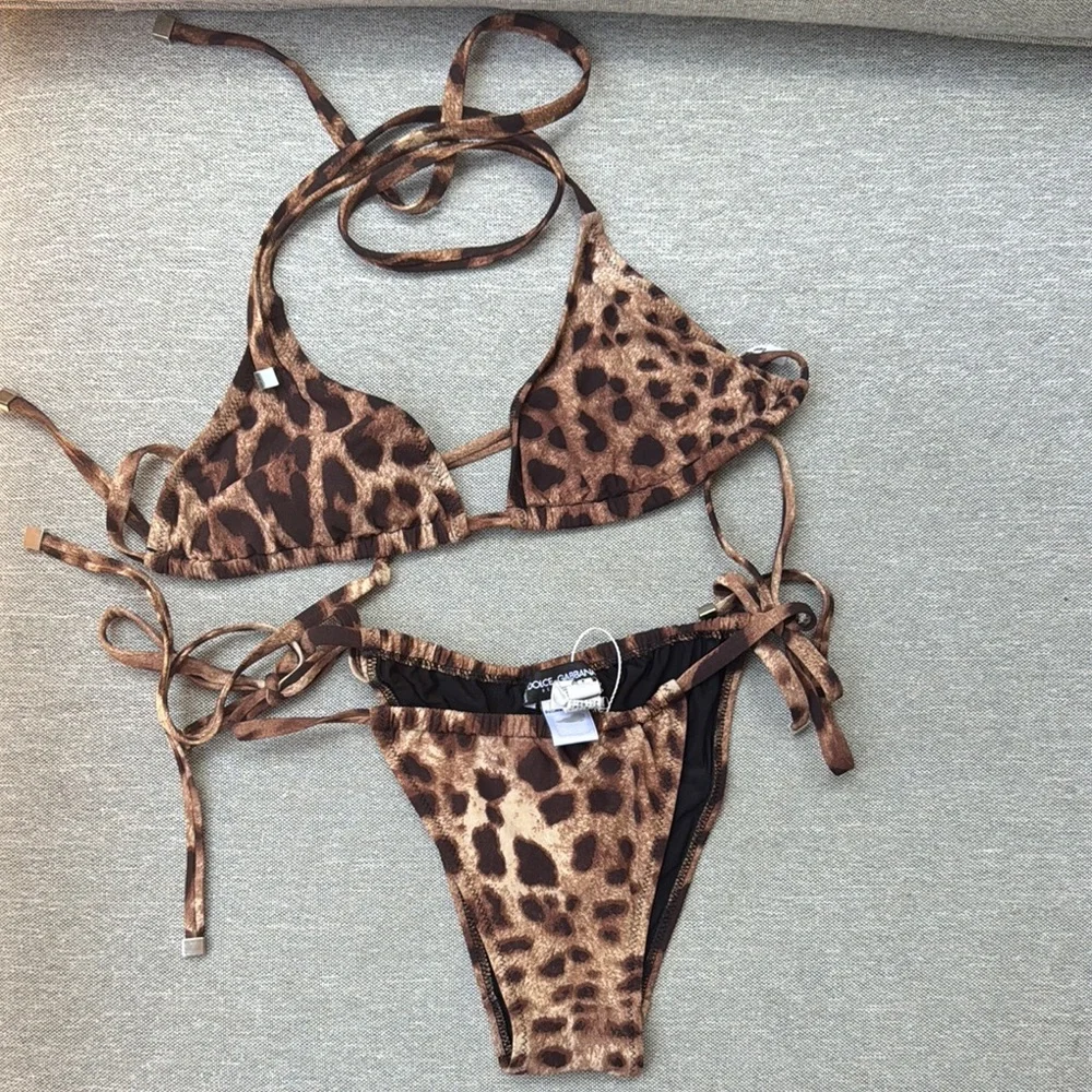 Leopard Print Bikini Set